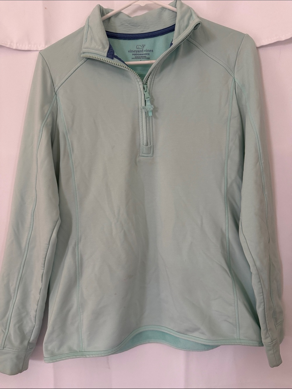 Vineyard Vines Mint Green Performance Half-Zip Pullover